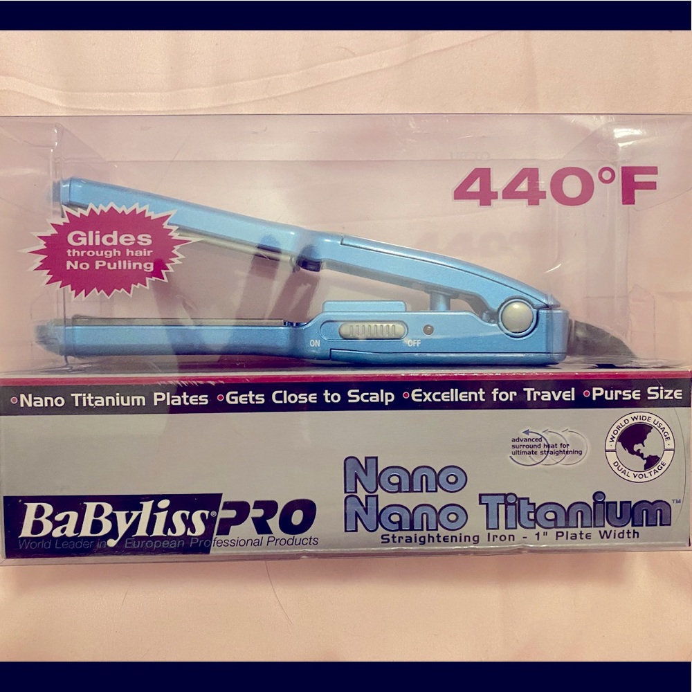 Brand New BaByliss Pro Nano Titanium 1” mini flattening iron